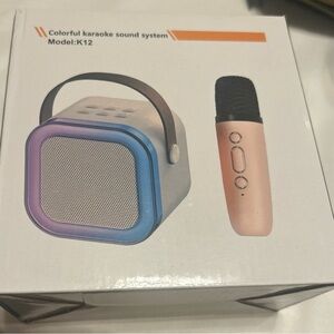 Karaoke Microphone Machine Toy Color Beige Comes With USB New In Box mini